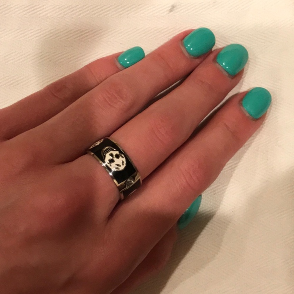 AlexanderMcQueen enamel ring